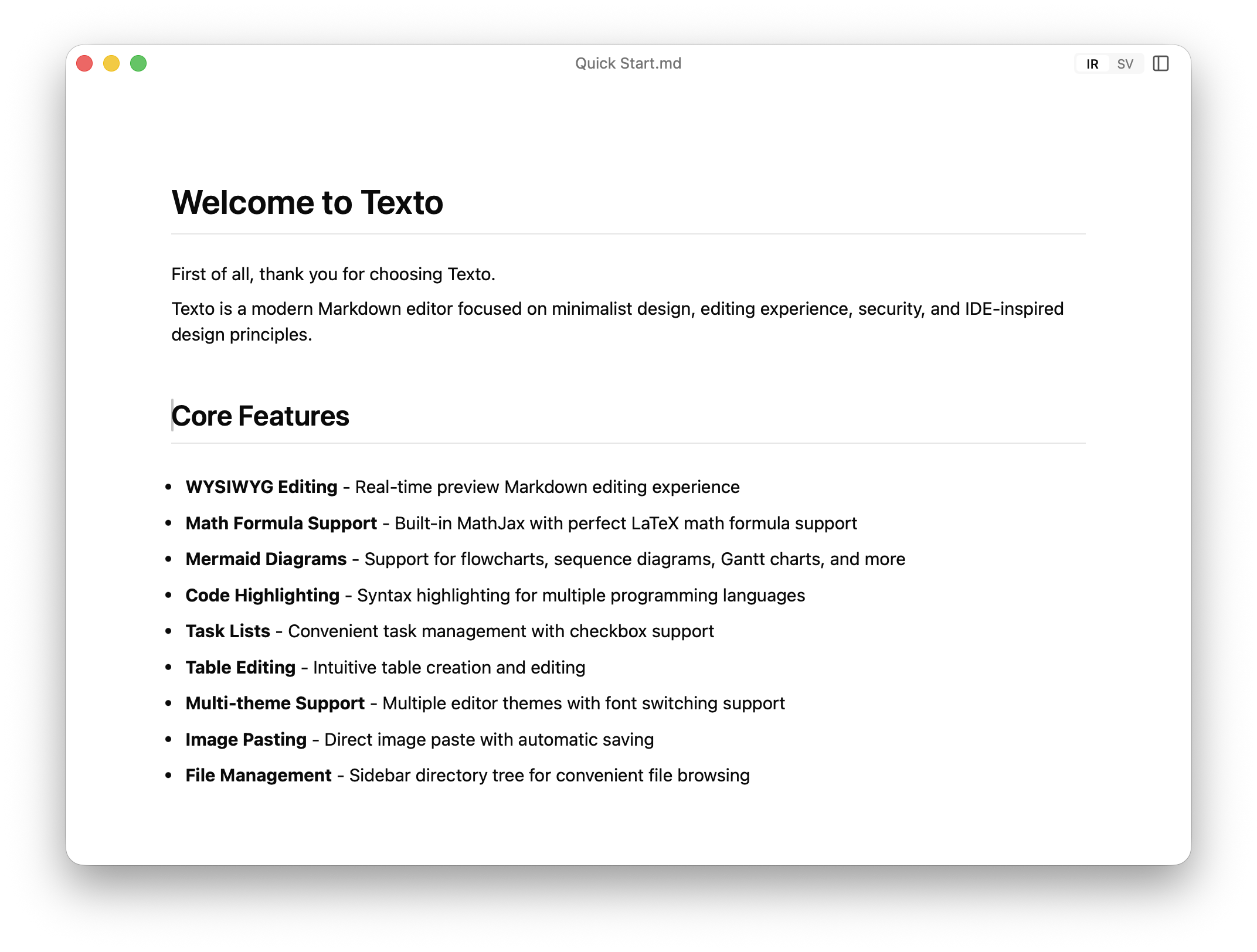 Intuitive interface design makes Markdown editing simple and efficient